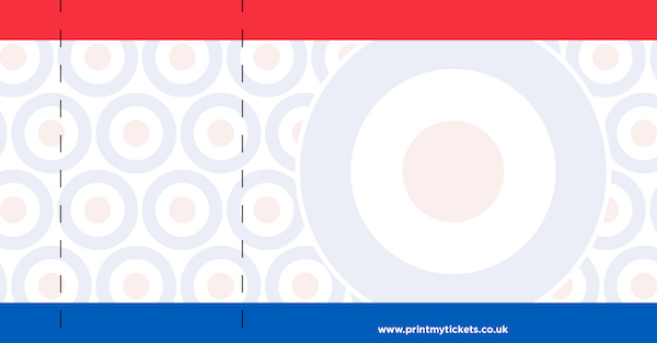 Mod Raffle Tickets Ticket Printing Mod Raf Roundal Raffle Tickets - Print My Tickets